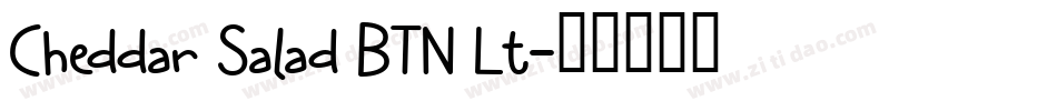 Cheddar Salad BTN Lt字体转换